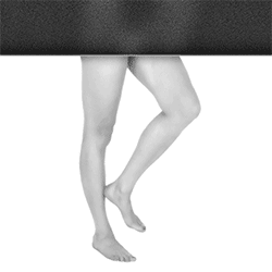 Animierte Aufstellungsstudie von Tänzerin 08 des Ensembles 12+1 in NIEMALS NIE, gestaltet von Hans Kahlmopz